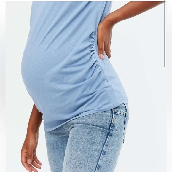 NWT 3-Pack New Look Maternity Ruched T-Shirts - Picture 3 of 5